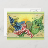 Carte Postale Un salut irlandais (Devant / Derrière)