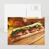 Carte Postale Un sandwich italien avec 2 (Devant / Derrière)