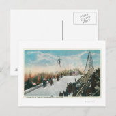 Carte Postale Un saut de tournoi de ski (Devant / Derrière)