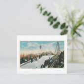 Carte Postale Un saut de tournoi de ski (Debout devant)