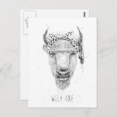 Carte Postale Un sauvage (Devant / Derrière)