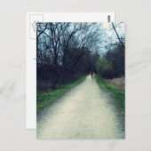 Carte Postale Un sentier cyclable dans un parc (Devant / Derrière)