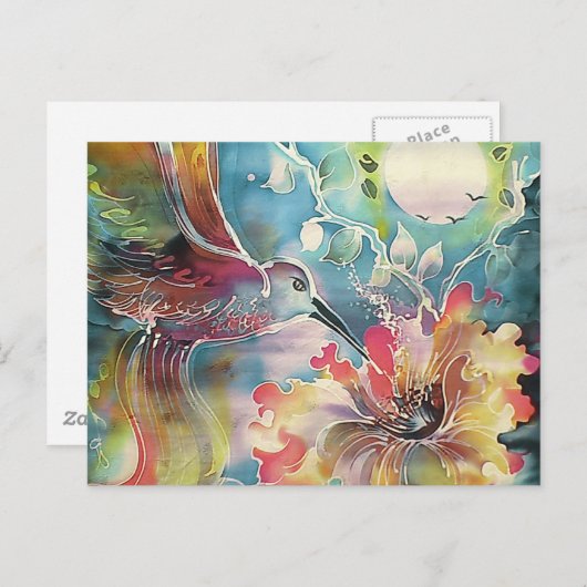 Carte Postale Un seul colibri (Devant / Derrière)