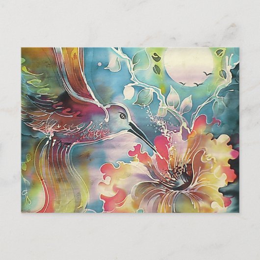 Carte Postale Un seul colibri (Devant)