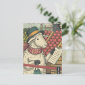 Carte Postale Un Shopping Vintage (Debout devant)