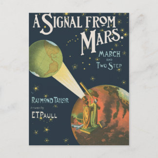 Carte Postale Un Signal De Mars