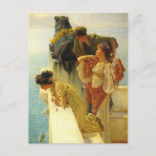 Carte Postale Un signe de la vanité par Sir Lawrence Alma-Tadema
