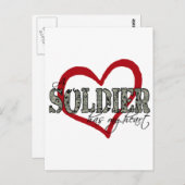 Carte Postale Un Soldat A Mon Coeur (Devant / Derrière)