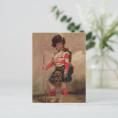 Carte Postale Un soldat des 79e Highlanders à Chobham (Debout devant)