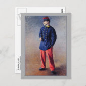 Carte Postale Un soldat par Gustave Caillebotte Art (Devant / Derrière)