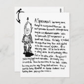 Carte Postale Un Spaceman (Devant / Derrière)