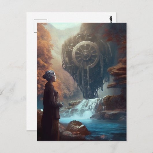 Carte Postale Un spectacle étrange dans la nature Cascade de Ste (Devant / Derrière)