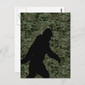 Carte Postale Un squatchin pour le camouflage numérique d'Olive (Devant / Derrière)