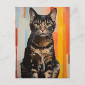 Carte Postale Un Tabby Cat Brown (Devant)