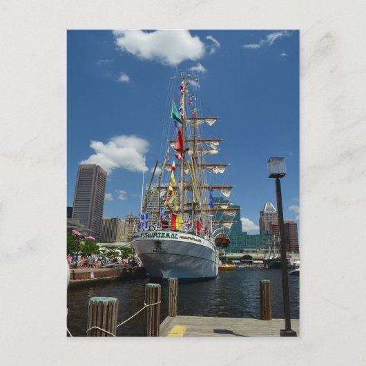 Carte Postale Un Tallship à Baltimore (Devant)
