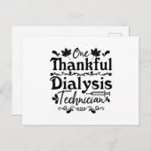 Carte Postale Un technicien de dialyse reconnaissant Technicien  (Devant / Derrière)