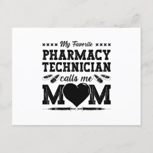 Carte Postale Un Technicien En Pharmacie M'Appelle Maman Pharmac