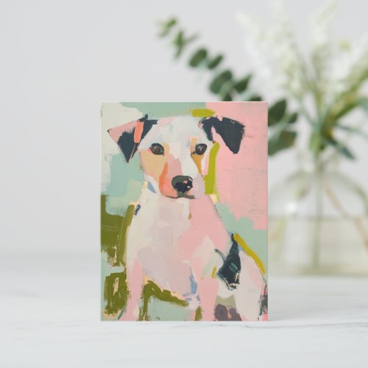 Carte Postale Un Térrier Mignon (Debout devant)