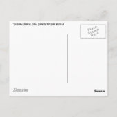 Carte Postale Un tigre dans une tempête tropicale (surpris) (Dos)