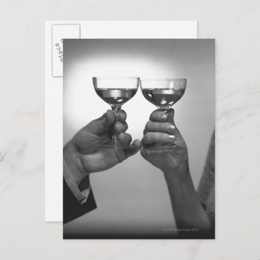 Carte Postale Un toast (Devant / Derrière)