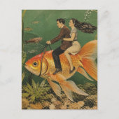 Carte Postale Un tour sur notre poisson rouge géant (Devant)