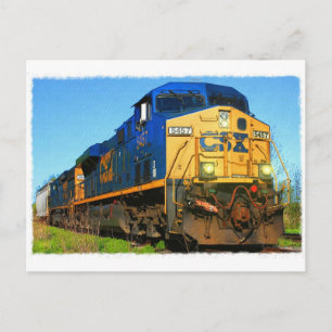 Carte Postale Un train CSX