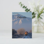 Carte Postale Un train en hiver à Boulder Colorado (Debout devant)