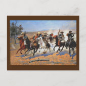 Carte Postale Un trait pour le bois par Remington, (Devant)