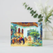 Carte Postale Un tribunal nord-africain par Frederick Arthur Bri (Debout devant)