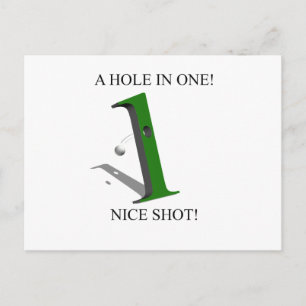 Carte Postale Un Trou Dans Une Balle De Golf