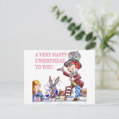 Carte Postale Un Unbirthday très heureux à vous ! (Debout devant)