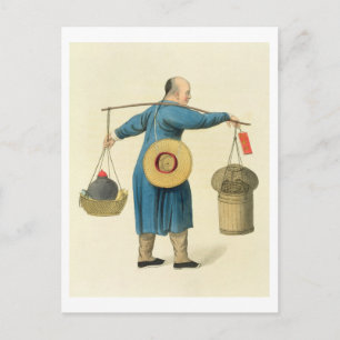 Carte Postale Un vendeur de vipère, assiette 46 de 'Le costume d