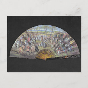 Carte Postale Un ventilateur représentant le mariage de Louis de