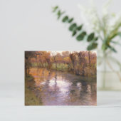 Carte Postale Un verger sur les rives de la rivière par Frits Th (Debout devant)