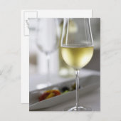Carte Postale Un verre de vin blanc 2 (Devant / Derrière)