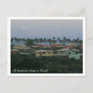 Carte Postale Un village au bord de la plage au Brésil... -Perso