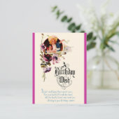 Carte Postale Un voeu d'anniversaire (Debout devant)