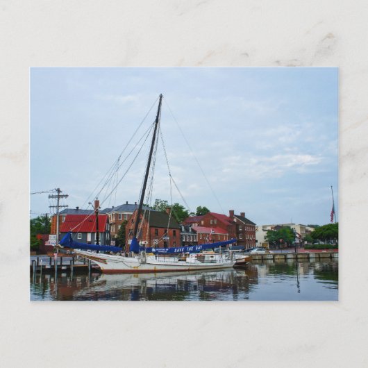 Carte Postale Un voilier Annapolis (Devant)