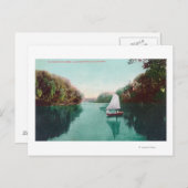 Carte Postale Un voilier sur la Feather RiverMarysville, CA (Devant / Derrière)