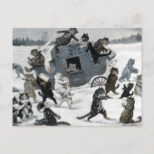 Carte Postale Un vol sur la route par Louis William Wain (Devant)