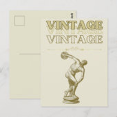 Carte Postale Un voyage à travers l'esthétique Vintage (Devant / Derrière)