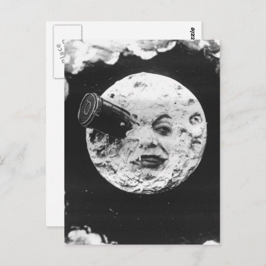 Carte Postale Un voyage sur la Lune (Devant / Derrière)