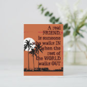 Carte Postale Un vrai ami (Debout devant)
