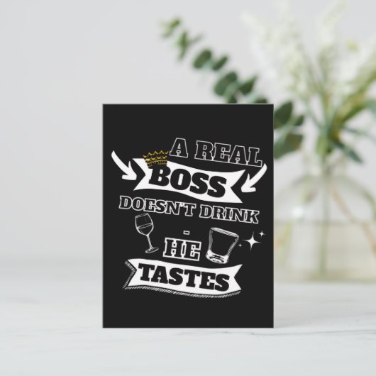 Carte Postale Un vrai devis de chef (Debout devant)