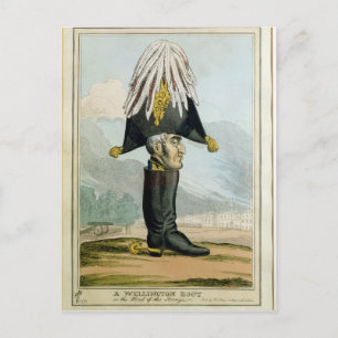 Carte Postale Un Wellington Boot - ou le chef de l'Armye,