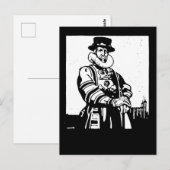 Carte Postale Un Yeoman Warder ou Beefeater (Devant / Derrière)