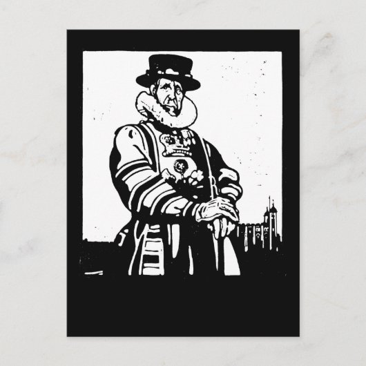 Carte Postale Un Yeoman Warder ou Beefeater (Devant)