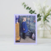 Carte Postale Una en robe bleue (Debout devant)