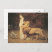 Carte Postale Una et le lion (Devant / Derrière)