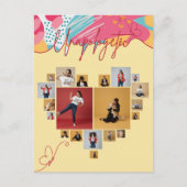 Carte Postale Unapologetic Personalized Feminine Photo Collage (Devant)